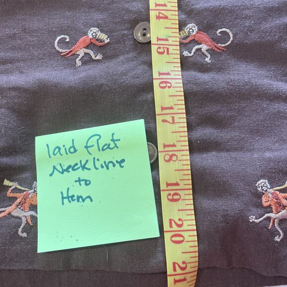 VTG Plaza South Petite Women's Size 16P Dressy Dancing Monkeys Fully Lined Crop - Picture 12 of 12